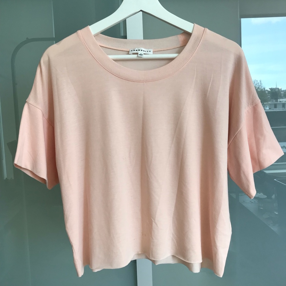 Community Cropped Pink Tee